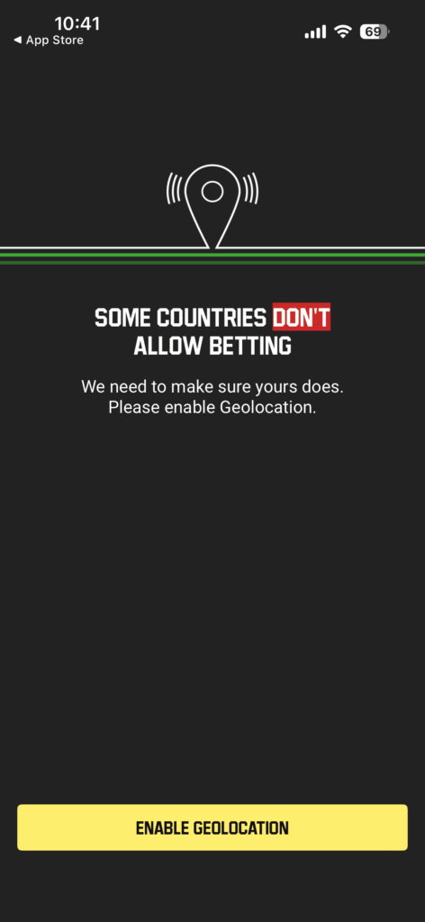 Instalare aplicație Unibet