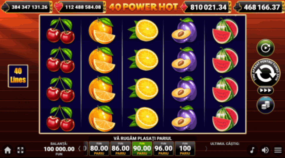 pacanele-40-power-hot-gratis 40 power hot demo