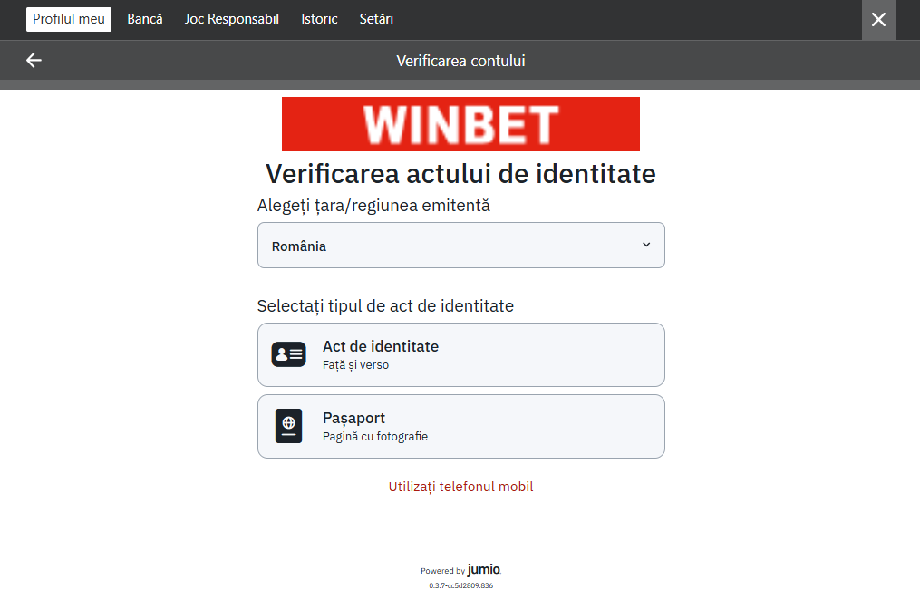 cont winbet