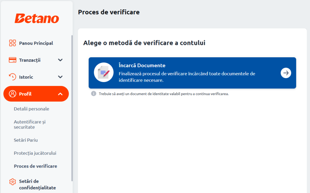 oferta de bun venit la verificare betano