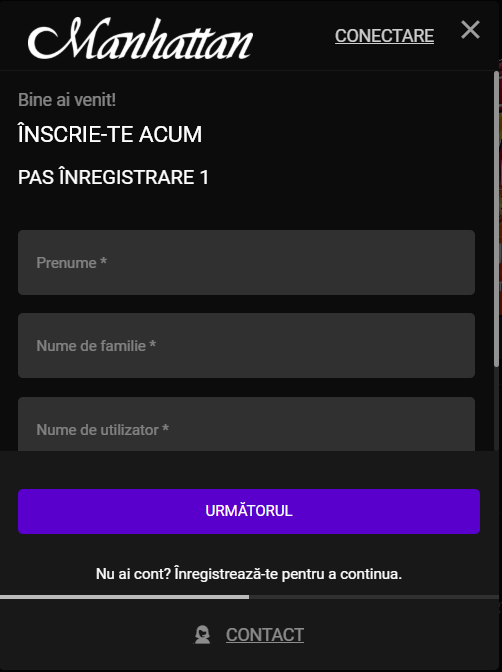 manhattan casino bonus la înregistrare