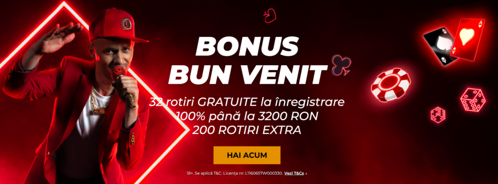 32rosu bonus fara depunere cu rotiri gratuite