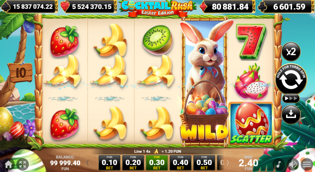 bonus de paste casino la Cocktail Rush – Easter Edition